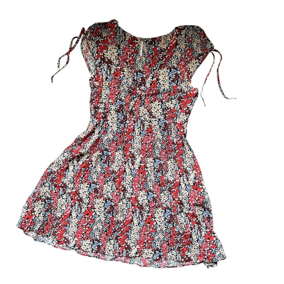 Free People Floral Print Cut-out Women's Dress Size Small - Picture 3 of 9